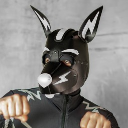 X3 Pup Hood - Black/White