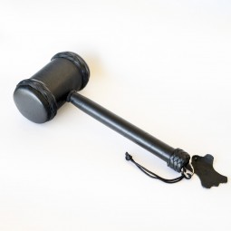 Leather covered wood padded...