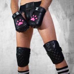 PUX Puppy Mittens - black/pink