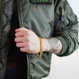 Casual gold bracelet 8mm