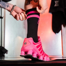 BXR Tennis socks - Black/Pink