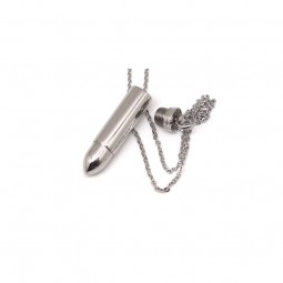 Steel bullet pendant V2