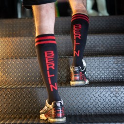 Football Sock - Black/red -...